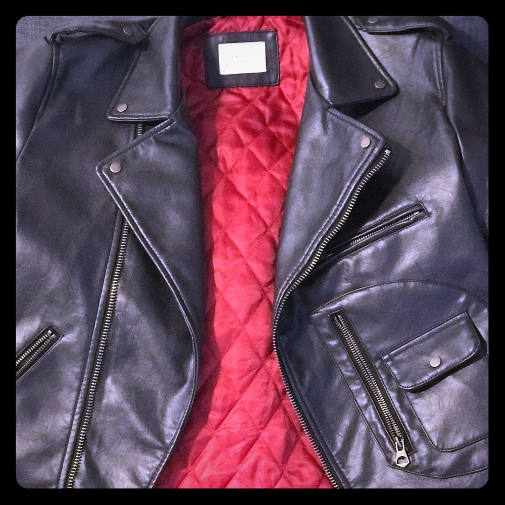 ZARA MAN - Biker faux-leather Jacket